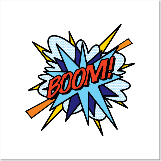 Comic Book Pop Art BOOM Wall Art by Thisisnotme